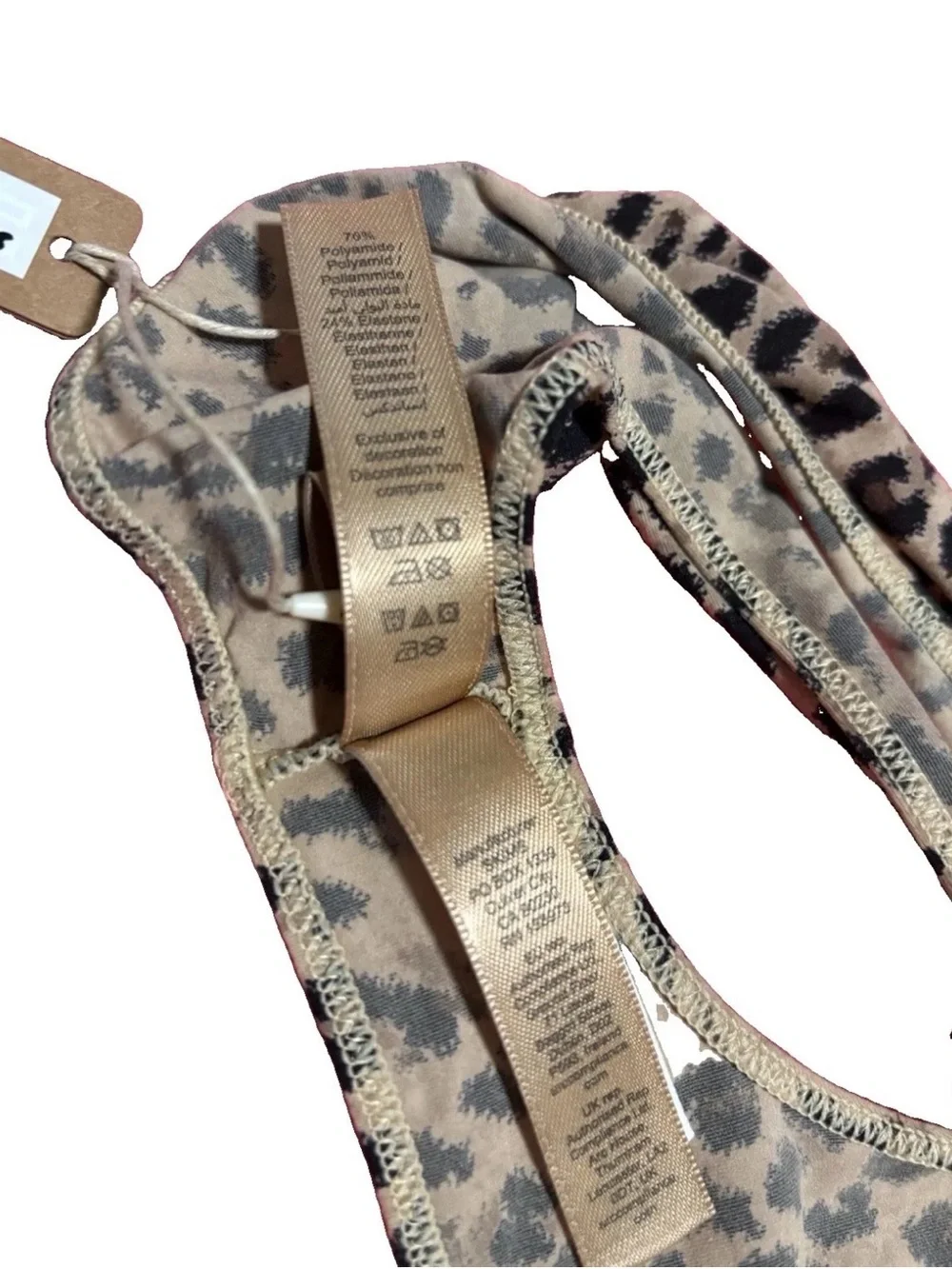 Skims Fits Everybody Micro Scoop Bra Sienna Jaguar Print Medium NWT Lim Edition